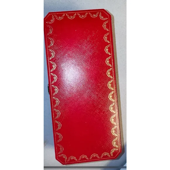 Cartier Santos BALLPOINT PEN F227815 Steel color lacquer gold plated Japan - Picture 13 of 16